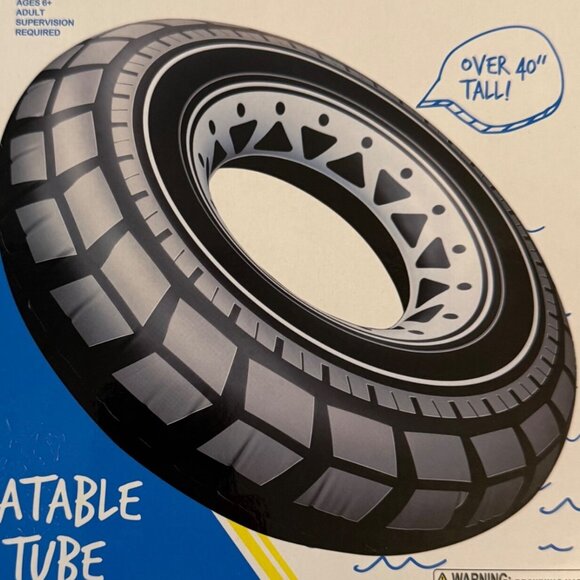 High Five Pool Float Inflatable Tire Tube Swim Ring Water Toy Lake Life Tubbing - Picture 4 of 8